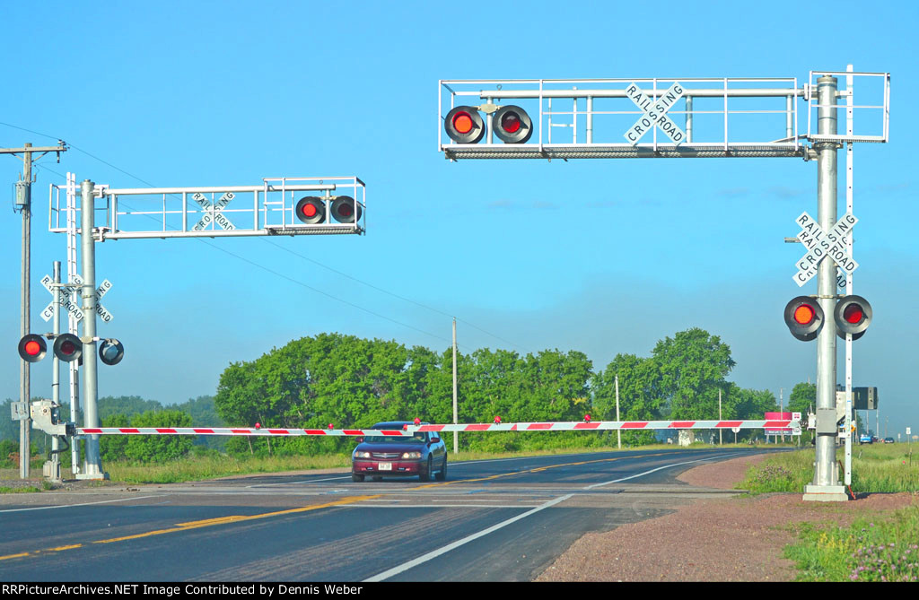 Road Crossing Badger Mining.